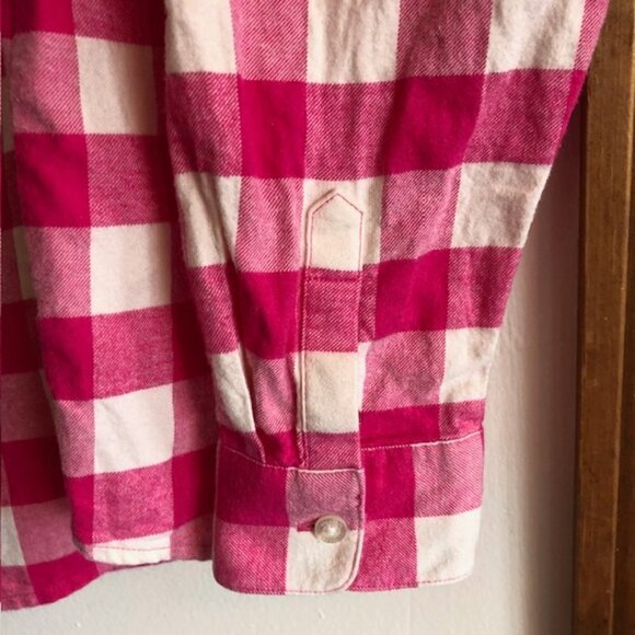 VINEYARD VINES Girls Pink Check Long Sleeve Top L - Picture 10 of 15